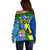 Custom Malampa Fiji Day Off Shoulder Sweater Together We Grow Proud Polynesian Tapa Artsy LT14 - Polynesian Pride