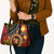 Celebrating 50 Years Papua New Guinea Leather Bag Aboriginal Mix Papuan Pattern - Polynesian Pride