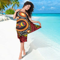 Celebrating 50 Years Papua New Guinea Sarong Aboriginal Mix Papuan Pattern - Polynesian Pride