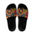 Celebrating 50 Years Papua New Guinea Slide Sandals Aboriginal Mix Papuan Pattern - Polynesian Pride
