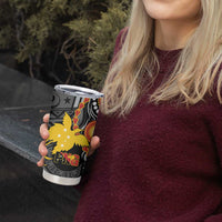 Celebrating 50 Years Papua New Guinea Tumbler Cup Aboriginal Mix Papuan Pattern - Polynesian Pride