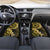 Vanuatu Car Mats Hibisus Polynesian Pattern Gold - Polynesian Pride