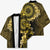 Vanuatu Kimono Hibisus Polynesian Pattern Gold - Polynesian Pride