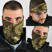 Vanuatu Neck Gaiter Hibisus Polynesian Pattern Gold - Polynesian Pride
