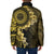 Vanuatu Padded Jacket Hibisus Polynesian Pattern Gold - Polynesian Pride