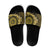Vanuatu Slide Sandals Hibisus Polynesian Pattern Gold - Polynesian Pride