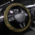 Vanuatu Steering Wheel Cover Hibisus Polynesian Pattern Gold - Polynesian Pride