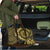 Vanuatu Travel Bag Hibisus Polynesian Pattern Gold - Polynesian Pride