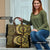 Vanuatu Travel Bag Hibisus Polynesian Pattern Gold - Polynesian Pride