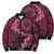 Vanuatu Bomber Puffer Jacket Hibisus Polynesian Pattern Pink - Polynesian Pride