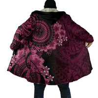 Vanuatu Cloak Hibisus Polynesian Pattern Pink - Polynesian Pride