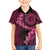 Vanuatu Family Matching Long Sleeve Bodycon Dress and Hawaiian Shirt Hibisus Polynesian Pattern Pink - Polynesian Pride