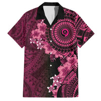 Vanuatu Family Matching Puletasi and Hawaiian Shirt Hibisus Polynesian Pattern Pink - Polynesian Pride