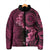 Vanuatu Padded Jacket Hibisus Polynesian Pattern Pink - Polynesian Pride