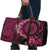 Vanuatu Travel Bag Hibisus Polynesian Pattern Pink - Polynesian Pride