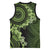 Vanuatu Basketball Jersey Hibisus Polynesian Pattern Green - Polynesian Pride