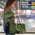 Vanuatu Travel Bag Hibisus Polynesian Pattern Green - Polynesian Pride