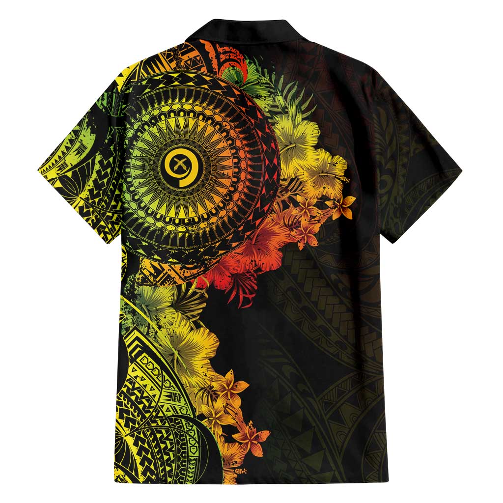Vanuatu Family Matching Long Sleeve Bodycon Dress and Hawaiian Shirt Hibisus Polynesian Pattern Reggae - Polynesian Pride