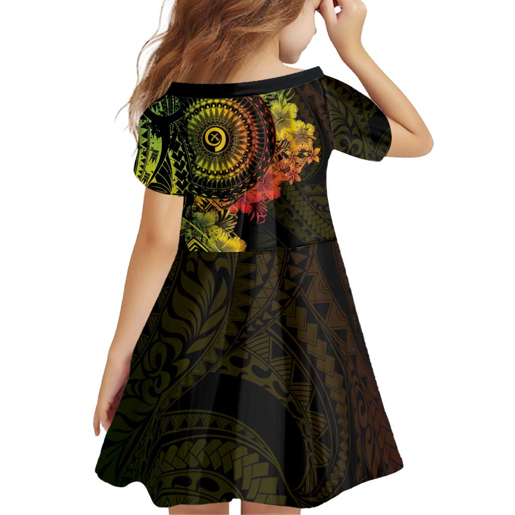 Vanuatu Family Matching Puletasi and Hawaiian Shirt Hibisus Polynesian Pattern Reggae - Polynesian Pride