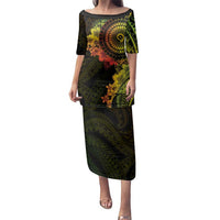 Vanuatu Family Matching Puletasi and Hawaiian Shirt Hibisus Polynesian Pattern Reggae - Polynesian Pride