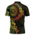Vanuatu Zipper Polo Shirt Hibisus Polynesian Pattern Reggae - Polynesian Pride