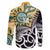 New Zealand Australia Rugby Custom Family Matching Long Sleeve Bodycon Dress and Hawaiian Shirt Wallabies Aboriginal All Black Maori Tiki Together - Polynesian Pride