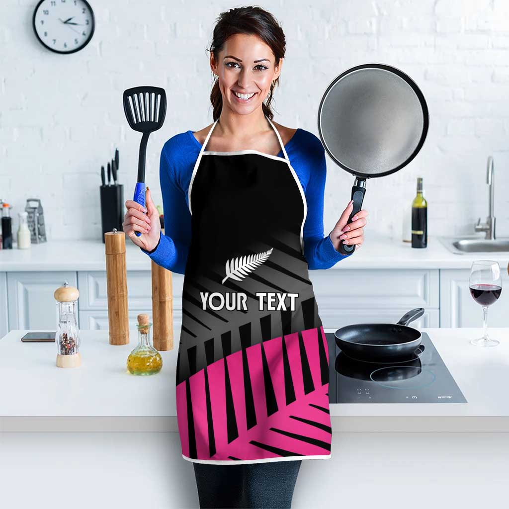 New Zealand Silver Fern Rugby Custom Apron 2025 All Black Go Champions - Polynesian Pride