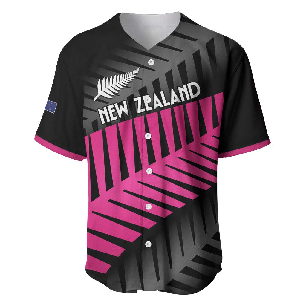 New Zealand Silver Fern Rugby Custom Baseball Jersey 2025 All Black Go Champions - Polynesian Pride