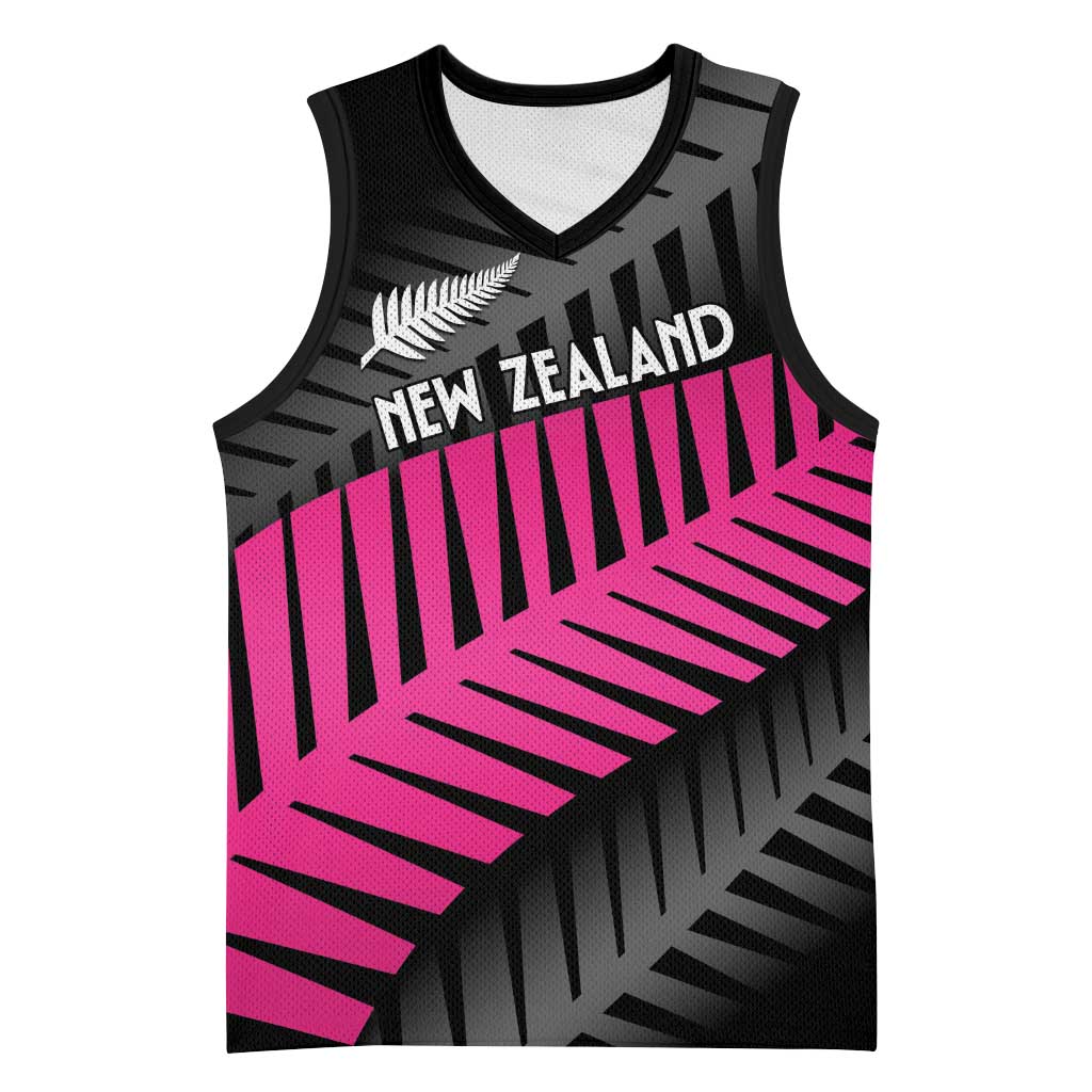 New Zealand Silver Fern Rugby Custom Basketball Jersey 2025 All Black Go Champions - Polynesian Pride