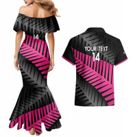 New Zealand Silver Fern Rugby Custom Couples Matching Mermaid Dress and Hawaiian Shirt 2025 All Black Go Champions - Polynesian Pride