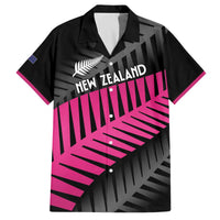 New Zealand Silver Fern Rugby Custom Family Matching Off The Shoulder Long Sleeve Dress and Hawaiian Shirt 2025 All Black Go Champions LT14 Dad's Shirt - Short Sleeve Black - Polynesian Pride