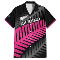 New Zealand Silver Fern Rugby Custom Family Matching Off Shoulder Short Dress and Hawaiian Shirt 2025 All Black Go Champions LT14 Dad's Shirt - Short Sleeve Black - Polynesian Pride