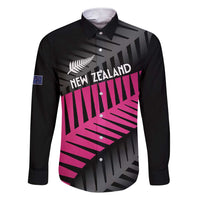 New Zealand Silver Fern Rugby Custom Family Matching Short Sleeve Bodycon Dress and Hawaiian Shirt 2025 All Black Go Champions LT14 Dad's Shirt - Long Sleeve Black - Polynesian Pride