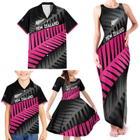New Zealand Silver Fern Rugby Custom Family Matching Tank Maxi Dress and Hawaiian Shirt 2025 All Black Go Champions LT14 - Polynesian Pride