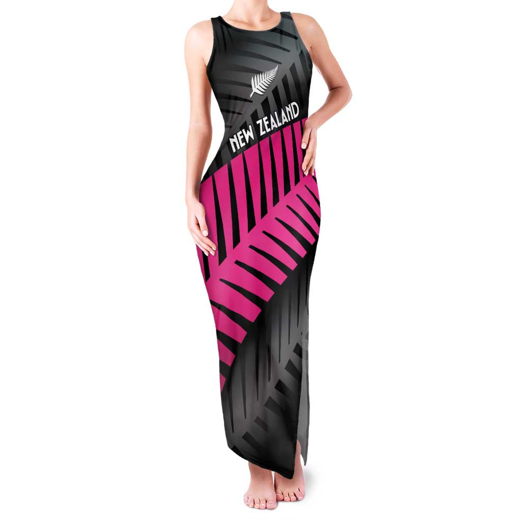 New Zealand Silver Fern Rugby Custom Family Matching Tank Maxi Dress and Hawaiian Shirt 2025 All Black Go Champions LT14 Mom's Dress Black - Polynesian Pride