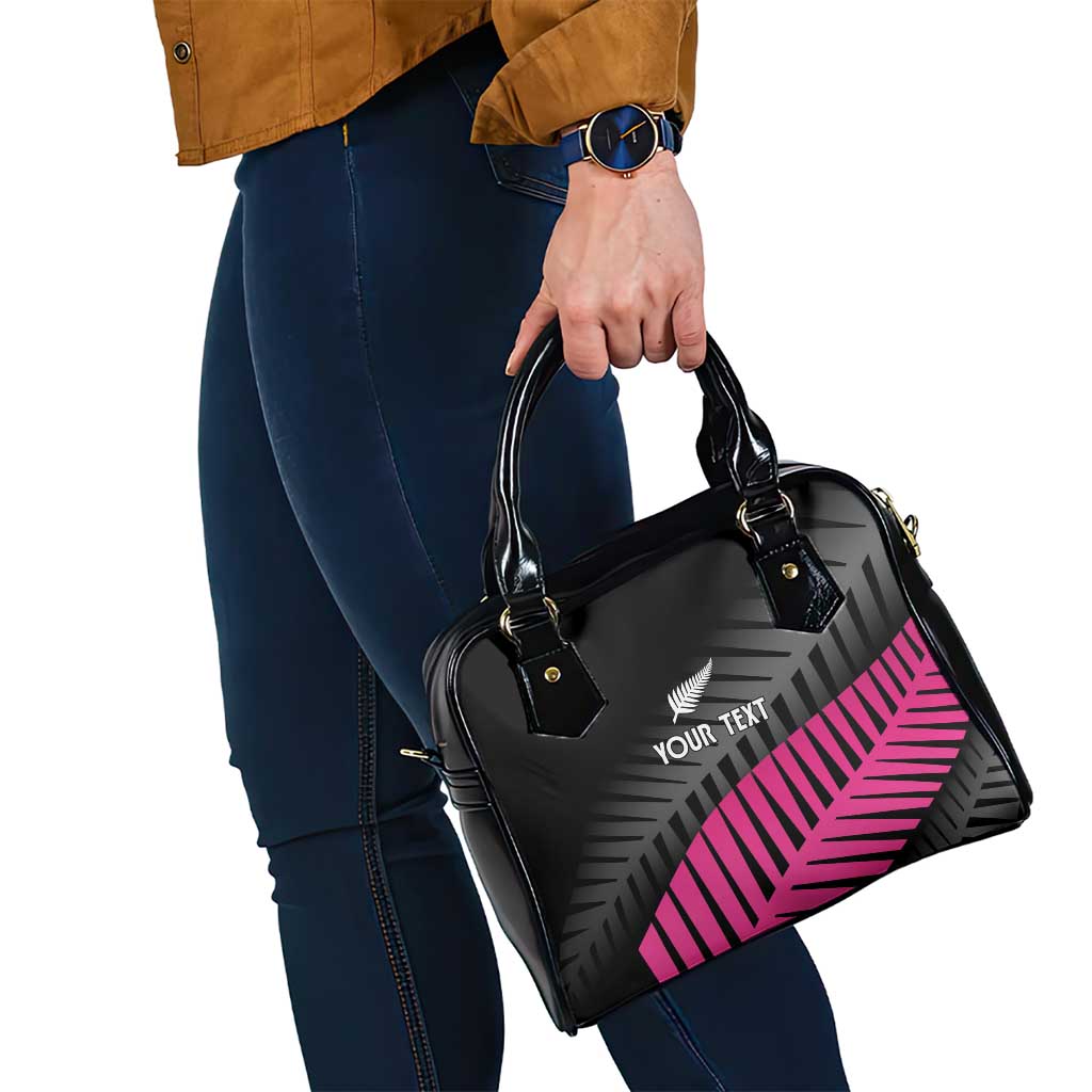 New Zealand Silver Fern Rugby Custom Shoulder Handbag 2025 All Black Go Champions - Polynesian Pride