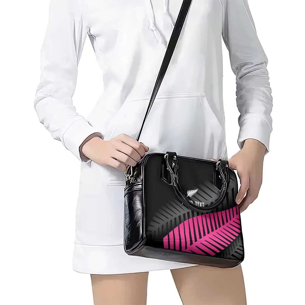 New Zealand Silver Fern Rugby Custom Shoulder Handbag 2025 All Black Go Champions - Polynesian Pride
