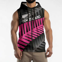 New Zealand Silver Fern Rugby Custom Sleeveless Zip Hoodie 2025 All Black Go Champions LT14 - Polynesian Pride