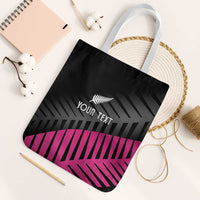 New Zealand Silver Fern Rugby Custom Tote Bag 2025 All Black Go Champions - Polynesian Pride