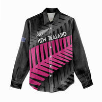 New Zealand Silver Fern Rugby Custom Women Casual Shirt 2025 All Black Go Champions LT14 - Polynesian Pride