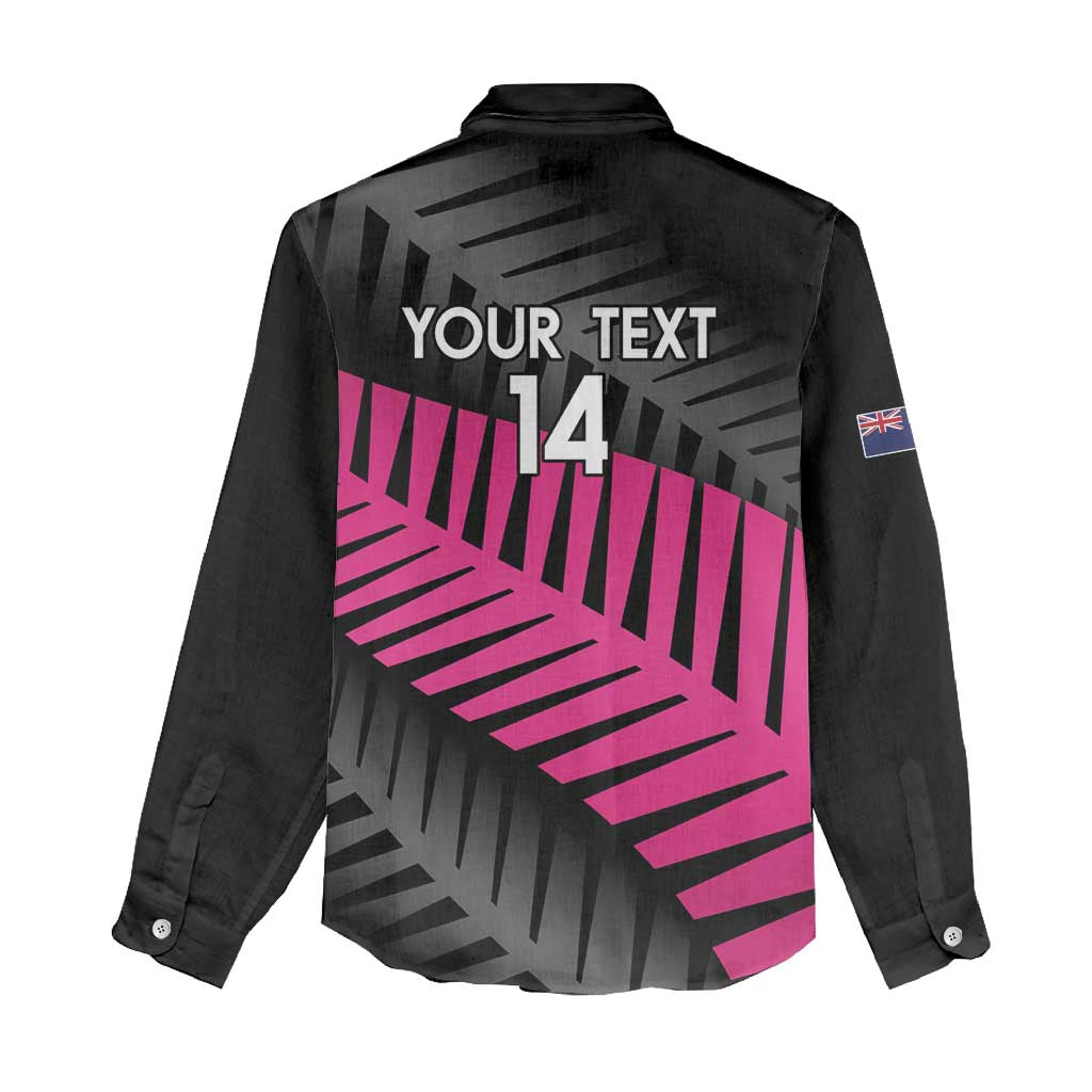 New Zealand Silver Fern Rugby Custom Women Casual Shirt 2025 All Black Go Champions LT14 - Polynesian Pride