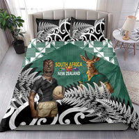 New Zealand South Africa Rugby Bedding Set Springboks Kente All Black Maori Together LT14 - Polynesian Pride