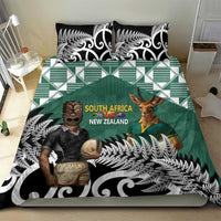 New Zealand South Africa Rugby Bedding Set Springboks Kente All Black Maori Together LT14 - Polynesian Pride