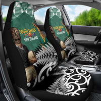 New Zealand South Africa Rugby Car Seat Cover Springboks Kente All Black Maori Together LT14 - Polynesian Pride