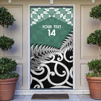 New Zealand South Africa Rugby Door Cover Springboks Kente All Black Maori Together LT14 Green - Polynesian Pride