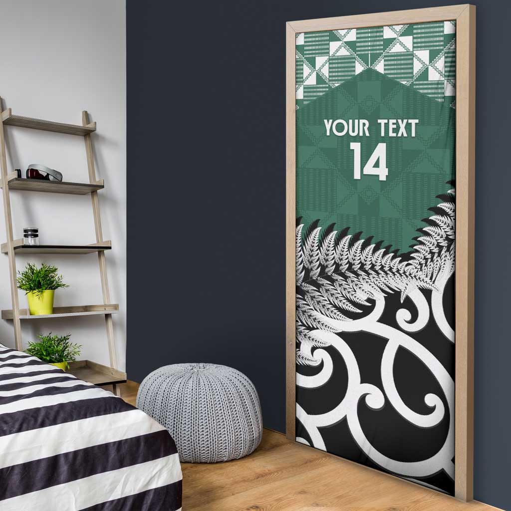 New Zealand South Africa Rugby Door Cover Springboks Kente All Black Maori Together LT14 - Polynesian Pride
