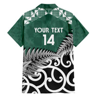 New Zealand South Africa Rugby Custom Family Matching Off The Shoulder Long Sleeve Dress and Hawaiian Shirt Springboks Kente All Black Maori Together LT14 - Polynesian Pride