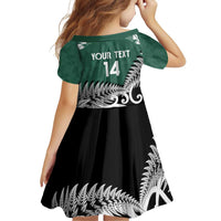 New Zealand South Africa Rugby Custom Family Matching Off Shoulder Short Dress and Hawaiian Shirt Springboks Kente All Black Maori Together LT14 - Polynesian Pride
