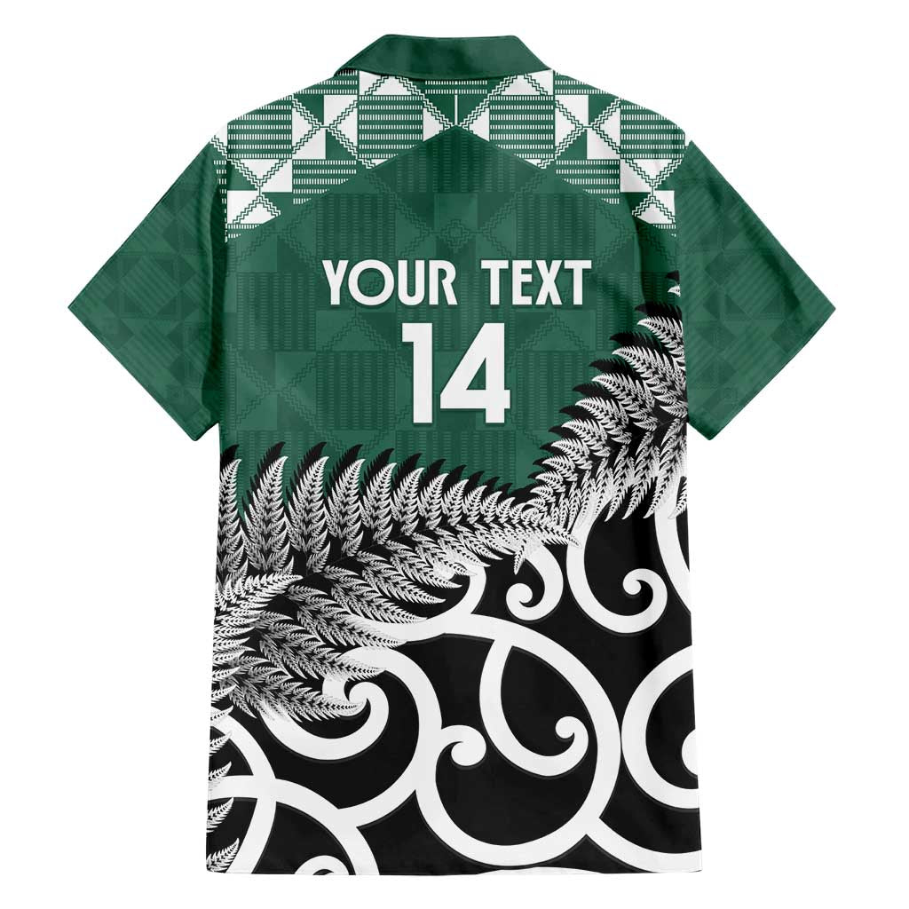 New Zealand South Africa Rugby Custom Family Matching Short Sleeve Bodycon Dress and Hawaiian Shirt Springboks Kente All Black Maori Together LT14 - Polynesian Pride