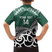 New Zealand South Africa Rugby Custom Family Matching Summer Maxi Dress and Hawaiian Shirt Springboks Kente All Black Maori Together LT14 - Polynesian Pride
